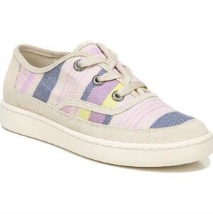 NWT ZODIAC CHEEZBURGER‎ ALMOND TOE CANVAS COLORFUL SNEAKERS Sz 8.5